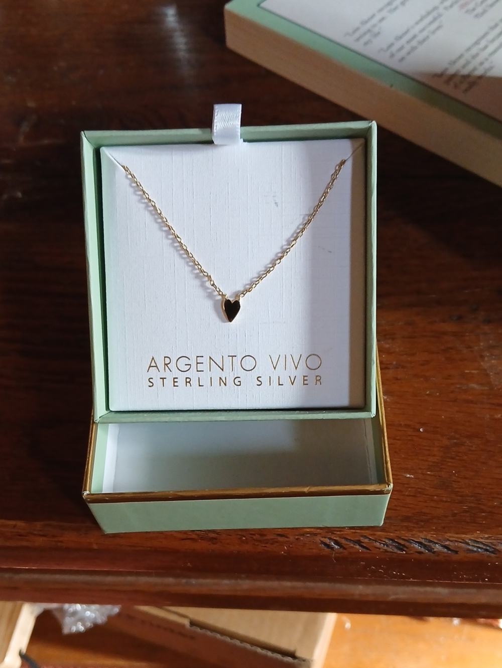 Argento Vivo Gold-Tone Heart Pendant Necklace